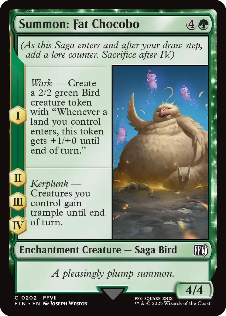 Summon: Fat Chocobo